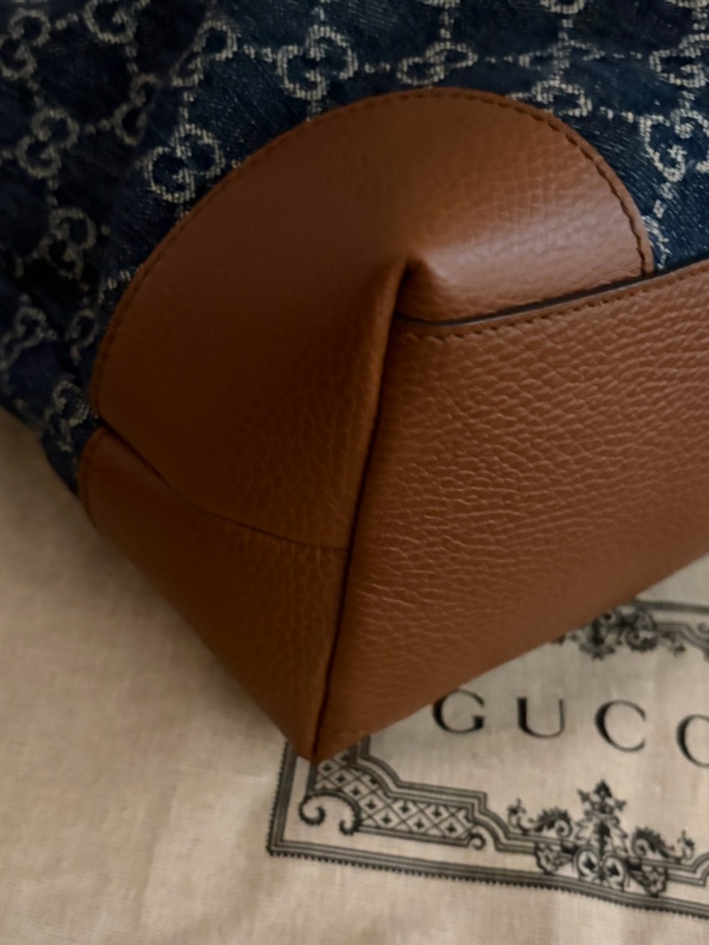 Gucci Ophidia GG Denim Tote Bag - Picture 6 of 13